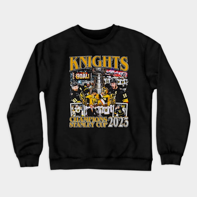 Vegas 2023 Stanley Cup Champions Crewneck Sweatshirt by Richard Michaud Art